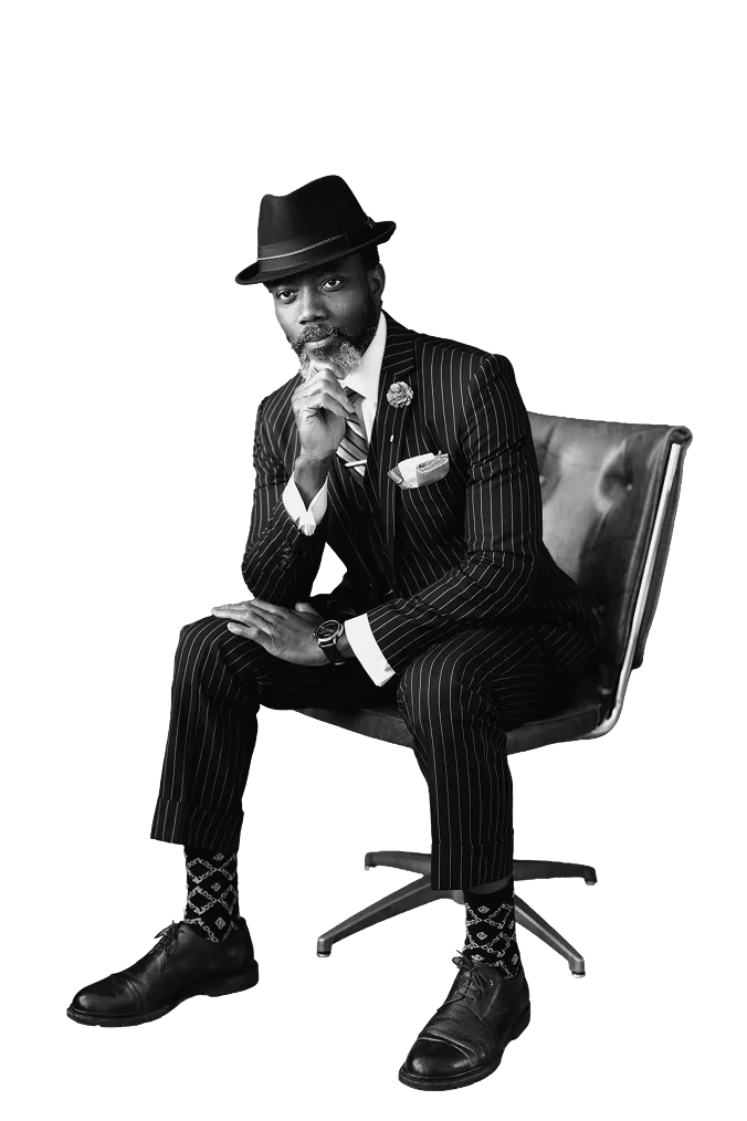 Gideon Klogo seated portrait