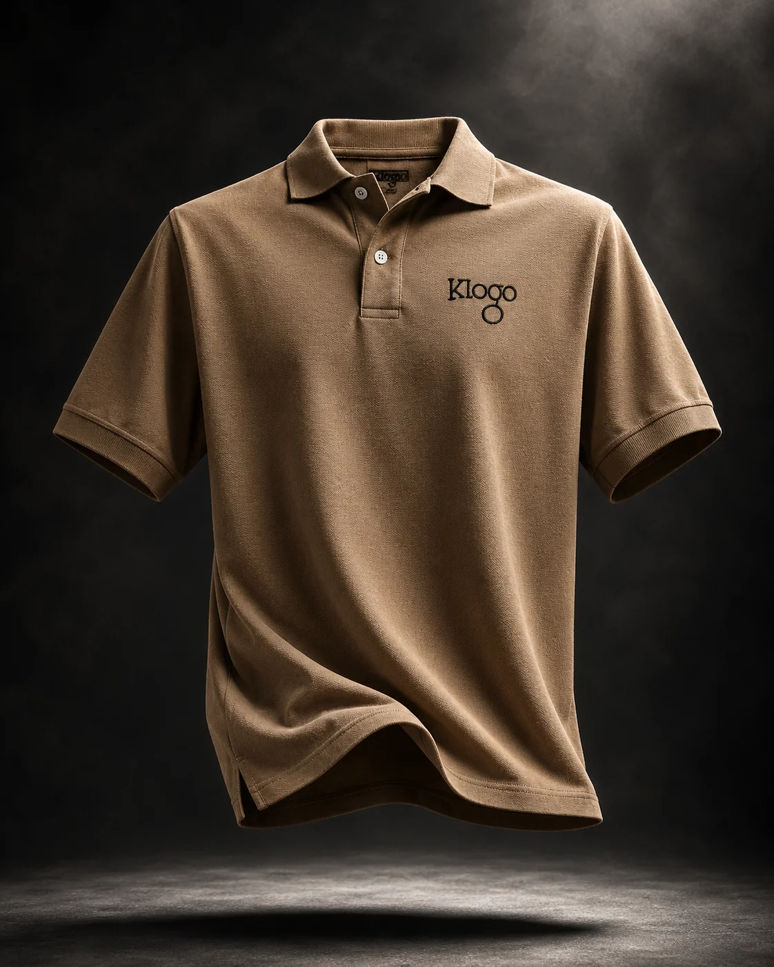KLOGO tan polo shirt
